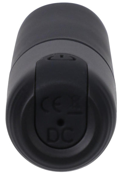 In a Bag Silicone Rechargeable Bullet Vibrator - Black
